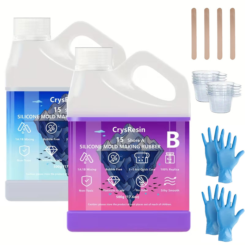 Soap Making Ins - 500ml 2 Flessen Vloeibare Siliconen voor