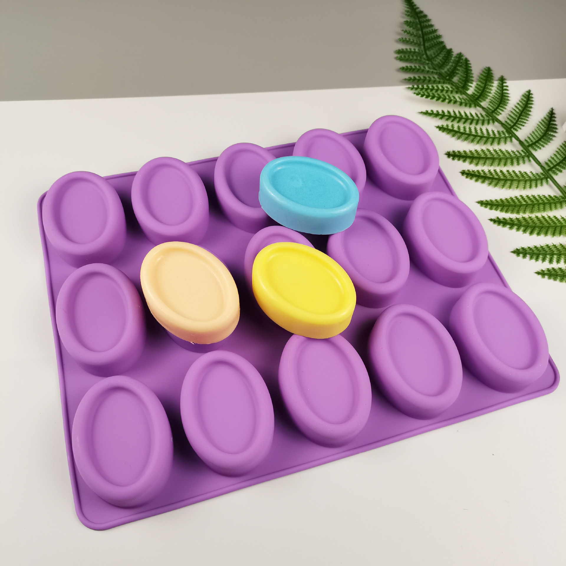 Soap Making Kit For Beginners - Siliconen ovale zeepvormen 15 kopjes handgemaakte