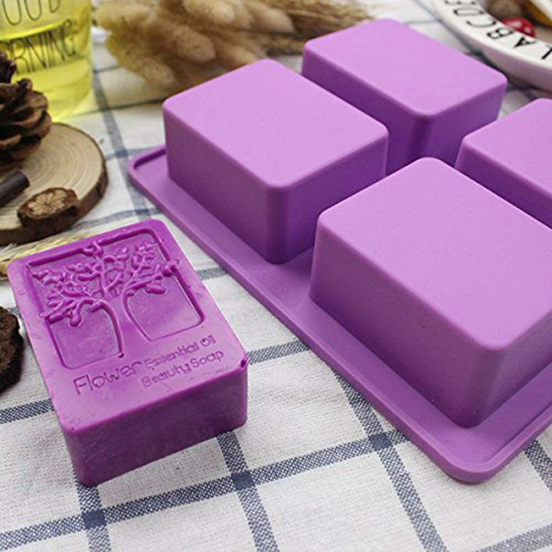 Soap Making Kit For Beginners - Rechthoek Levensboom Siliconen Zeep Mal Bloem