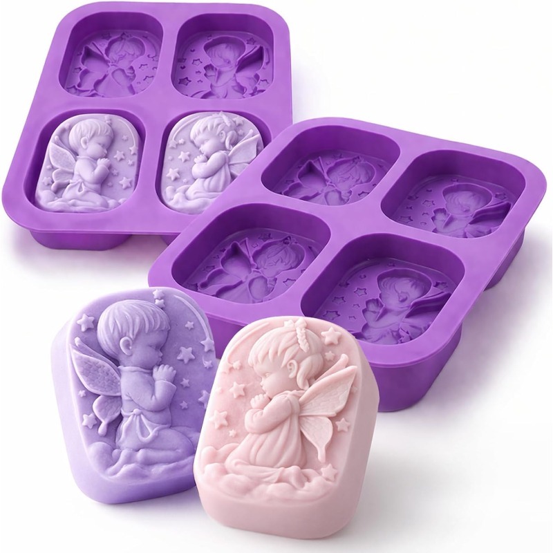 Soap Making Kit For Beginners - Engel siliconen mal voor zeep maken,