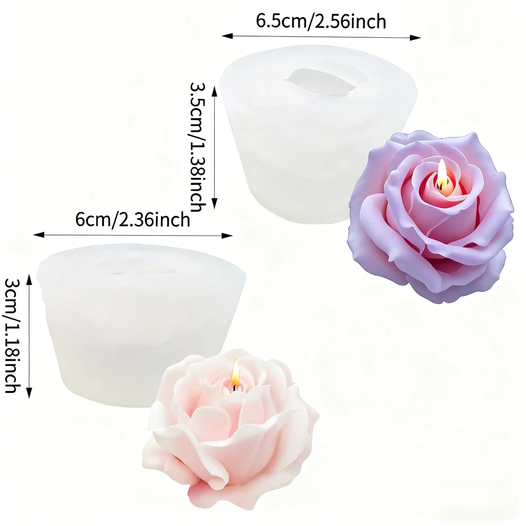 Set van 2 romantische 3D-rozen - Soap Making Gifts recensie en prijs