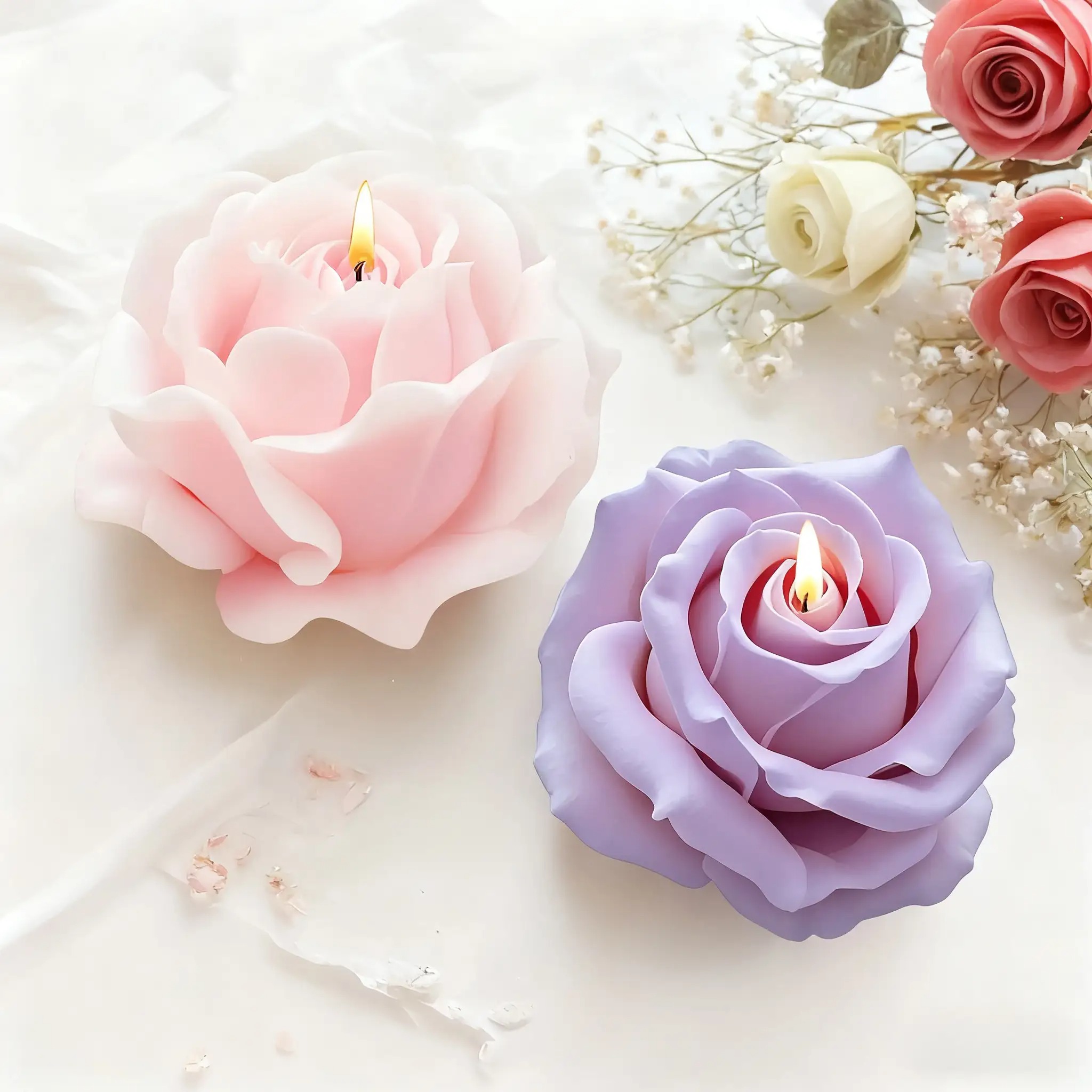 Set van 2 romantische 3D-rozen - Soap Making Gifts recensie en prijs