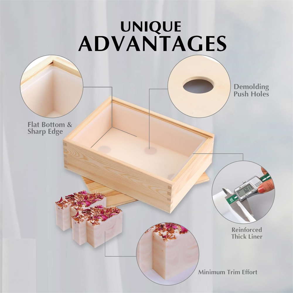 Grote zeepvormen Rechthoekige  - Soap Making Kit For Beginners recensie en prijs