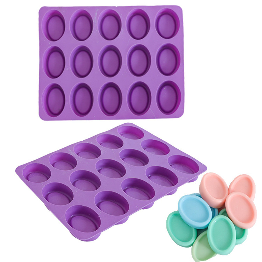 Siliconen ovale zeepvormen 15  - Soap Making Kit For Beginners recensie en prijs