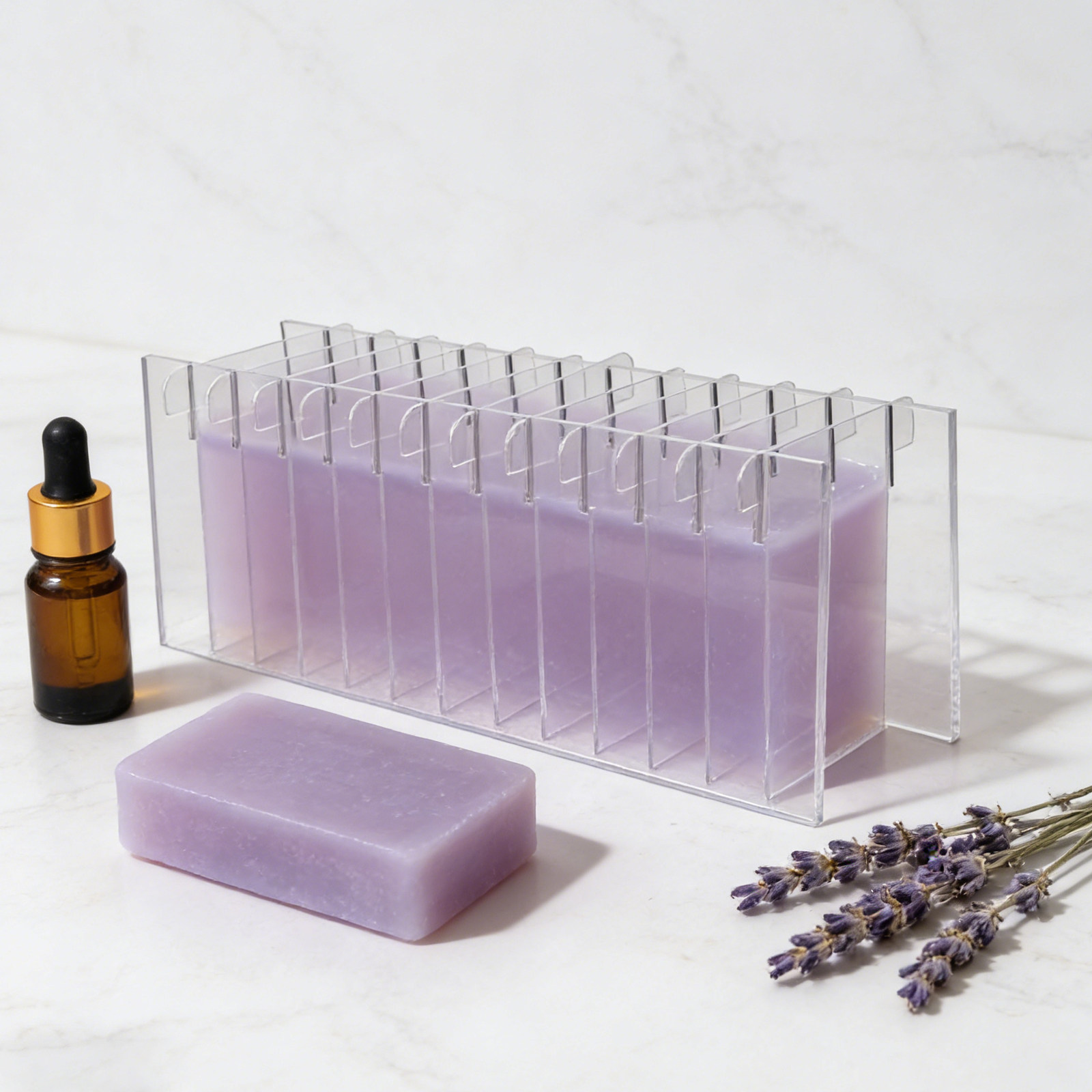Acryl zeepverdelerbord voor si - Soap Making Kit For Beginners recensie en prijs