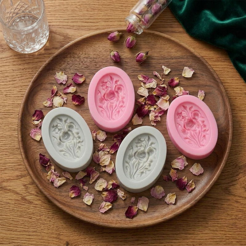 4 siliconenvormen met bloemvor - Soap Making Instructions recensie en prijs